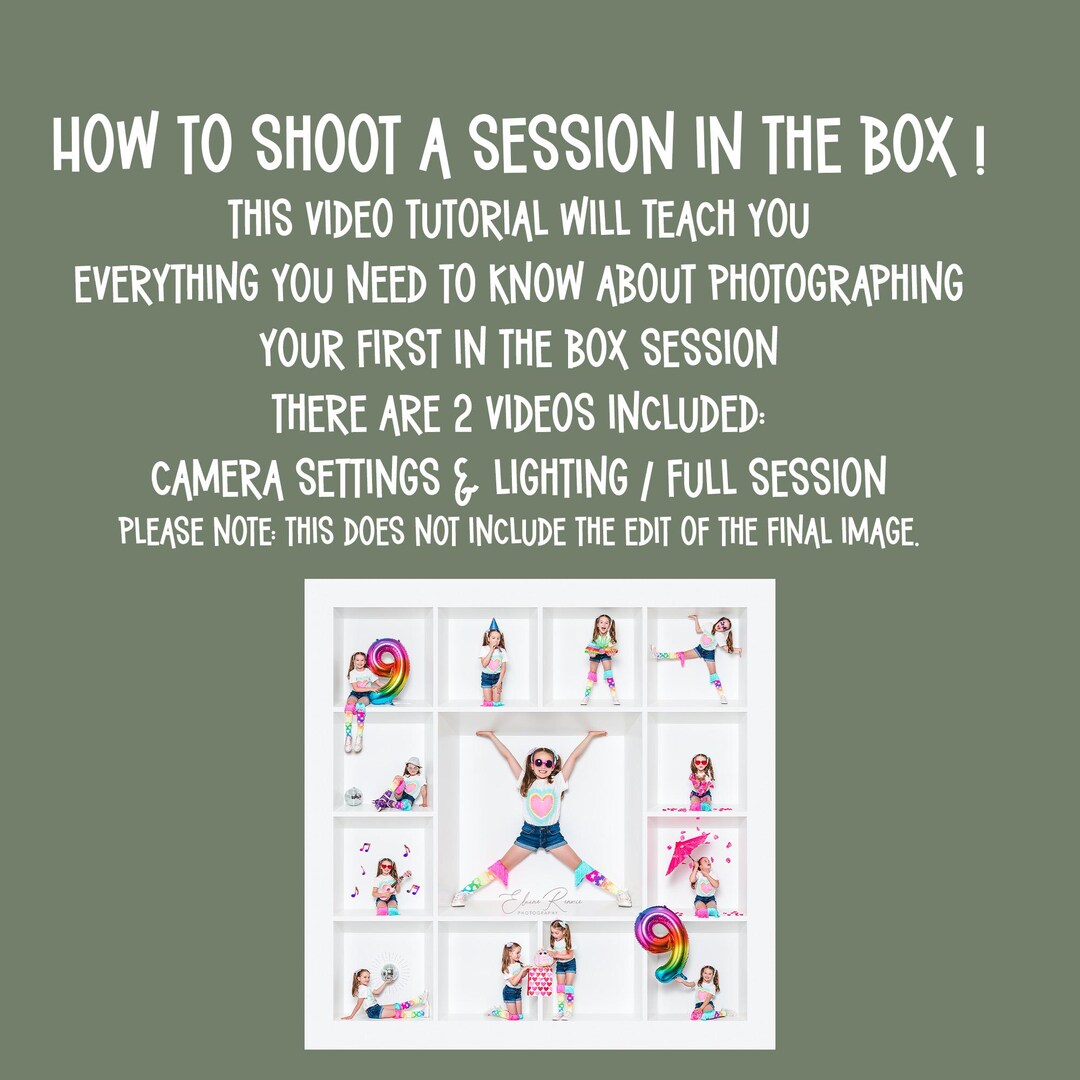 Full Video Tutorial How to Photograph a Box Session, Learn in the Box ...
