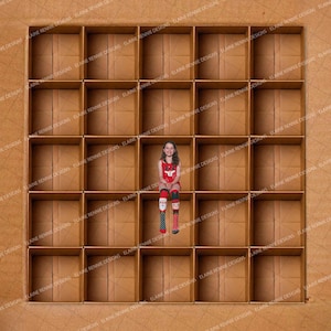 25 cajas de cartón vacías, fondo para fotografía, dentro de la caja, fondo compuesto