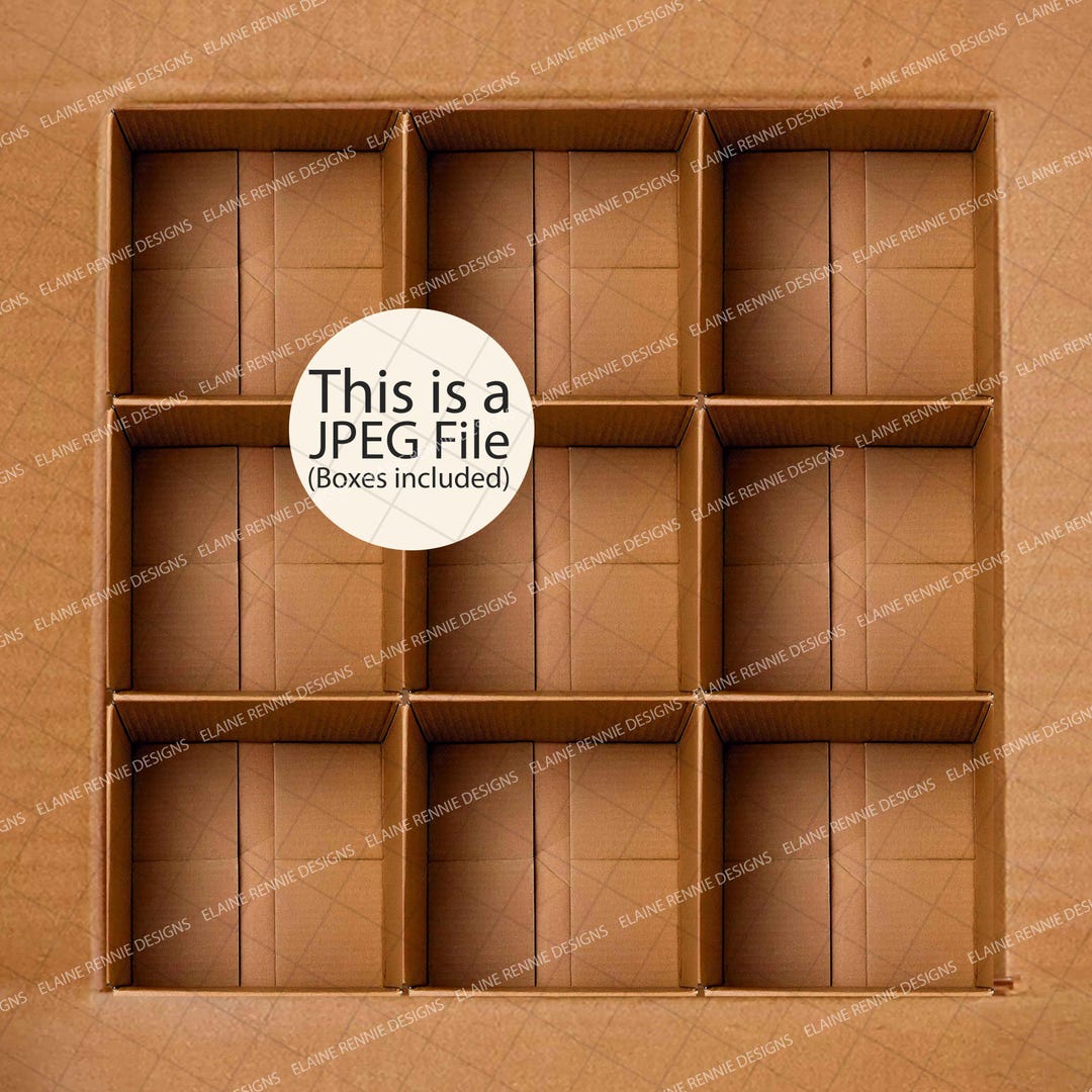 9 Empty Cardboard Boxes, Photography Background, in the Box Photography ...