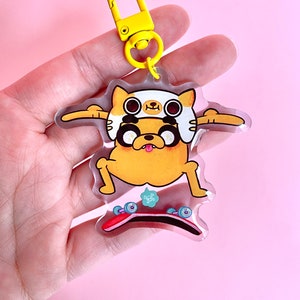 Adventure time Jake the dog Skate Charm Keychain 60mm