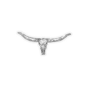 Bull Skull Sticker Western Theme