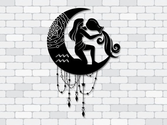 Aquarius SVG Zodiac SVG Zodiac Sign Svg Tarot Svg Cut File - Etsy