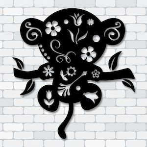 Monkey Mandala svg, Mandala svg , Monkey svg , zentangle svg, svg files, files for Silhouette Cameo or Cricut, vector, svg, dxf eps