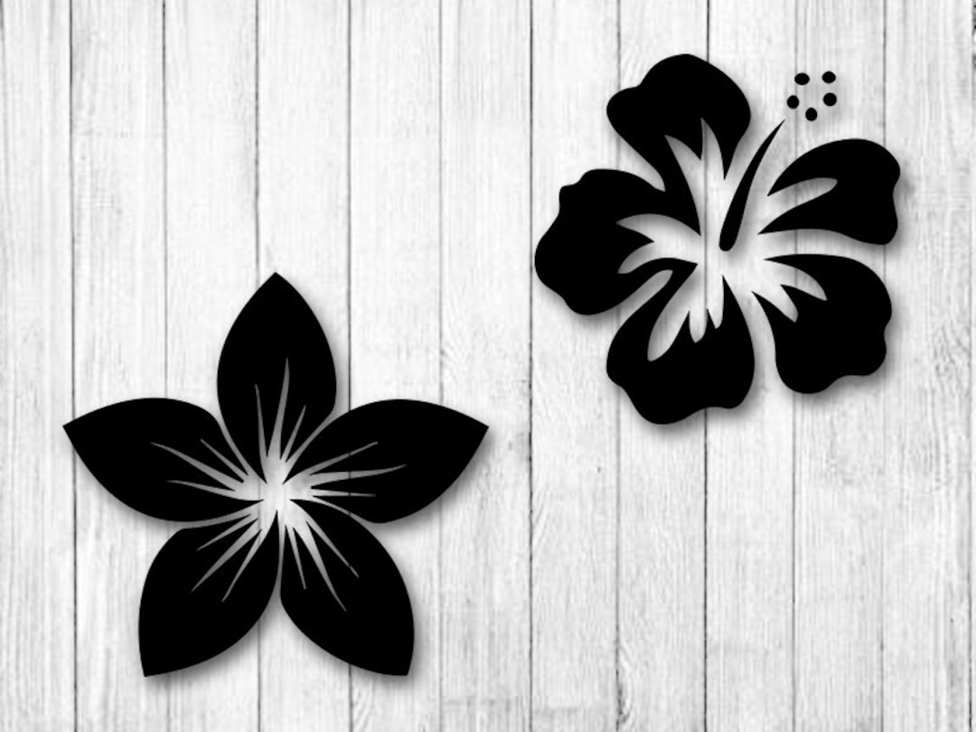 Plumeria SVG, Hawaiian Flowers Svg, Flowers Clipart, Botanical Plant