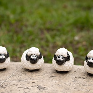 Sheep Handmade Decorative Ceramic Figure for Home or Garden image 1