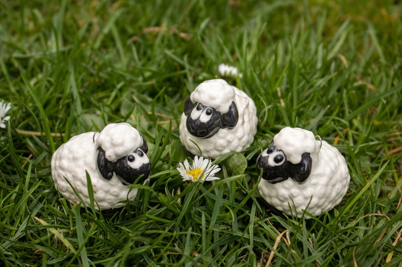 Sheep Handmade Decorative Ceramic Figure for Home or Garden image 7