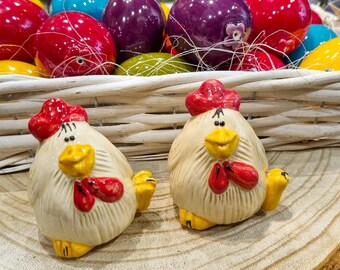 Chicken - Cute Ceramic Handmade Easter Figure for Home and Garden