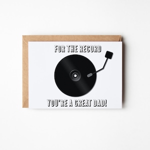 Printable Father&#39;s Day Card for a Music Dad | Happy Father&#39;s Day Card | Music Card for Dad | Printable Greeting Card for Dad Birthday