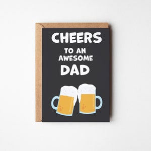 Printable Father's Day Card Card for Dad Beer Father's Day Card Beer Card for Dad Father's Day Card for Dad Celebrate Dad image 2