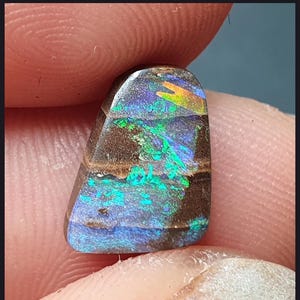 Boulder-opal 12,4 mm x 8,3 mm x 3,2