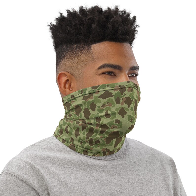 WW2 USMC Duck Hunter Camo Neck Gaiter Face Mask Etsy