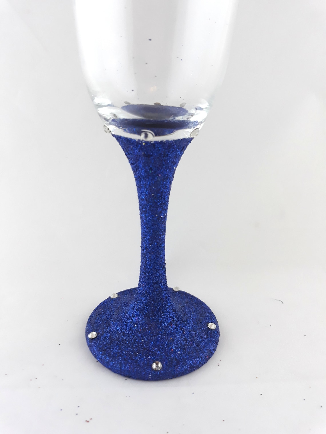 Stunning Bright Royal Blue Champagne and Prosecco Glass With Etsy