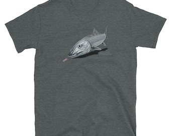 Bonefish Fly Fishing T-Shirt, Original Hand-drawn Fish Art