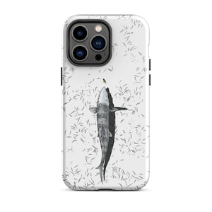 iPhone 14 Tough Handyhülle, Fliegenfischen Bonefish Art (Original handgezeichnetes Design)