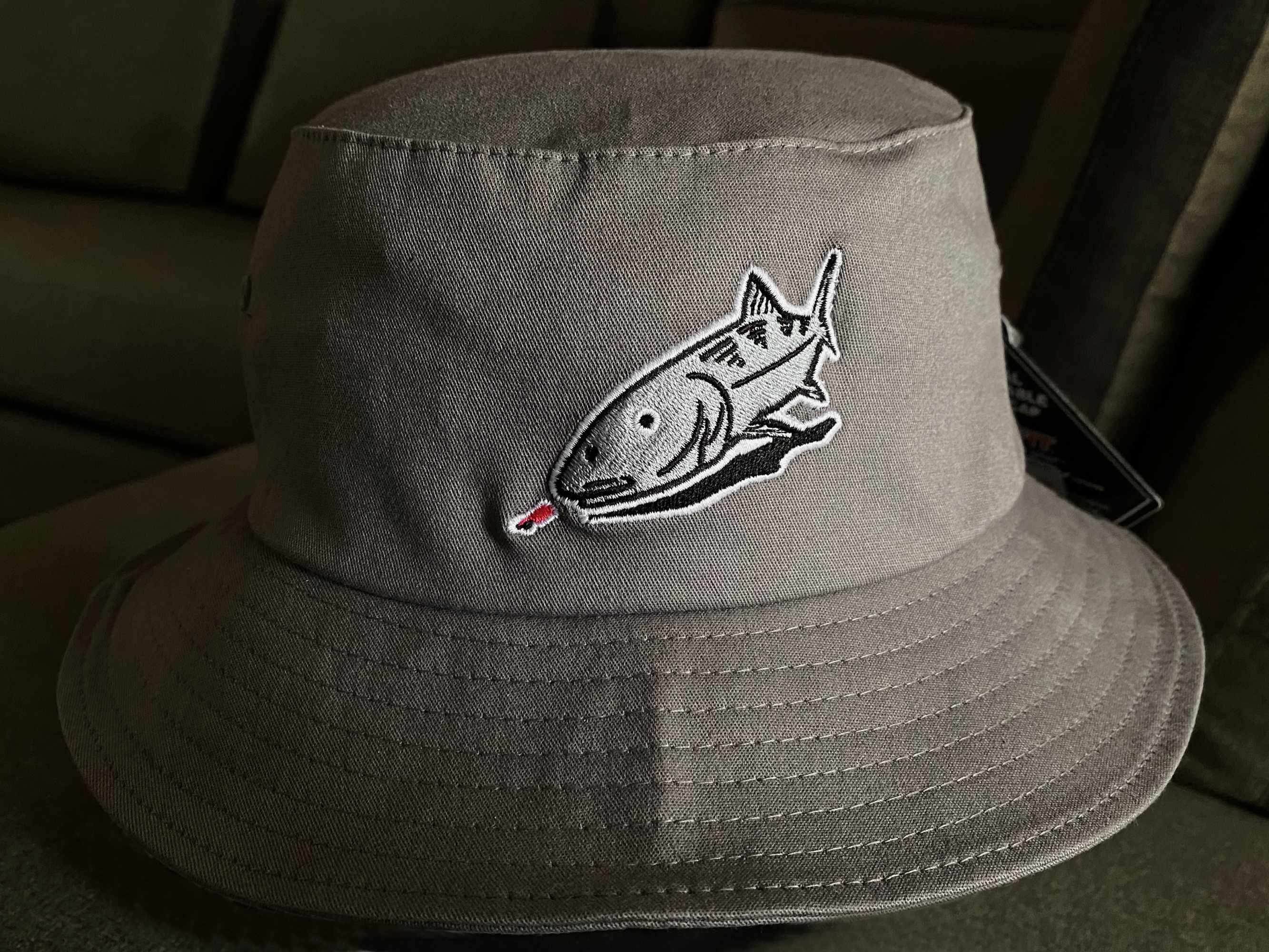 Bonefish Fly Fishing Old School Bucket Hat With Embroidery 