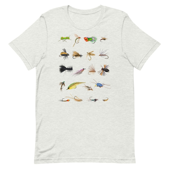 New Fly Fishing Flies T-shirt, Trout Flies, Dry Flies, Fly Fishing Art, Fishing  Shirt, Unisex -  Canada