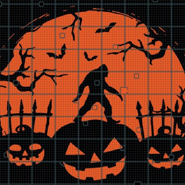 Bigfoot Halloween SVG, Happy Halloween SVG,digital christmas  sVg hApPy hAlLoWeEn  svg png