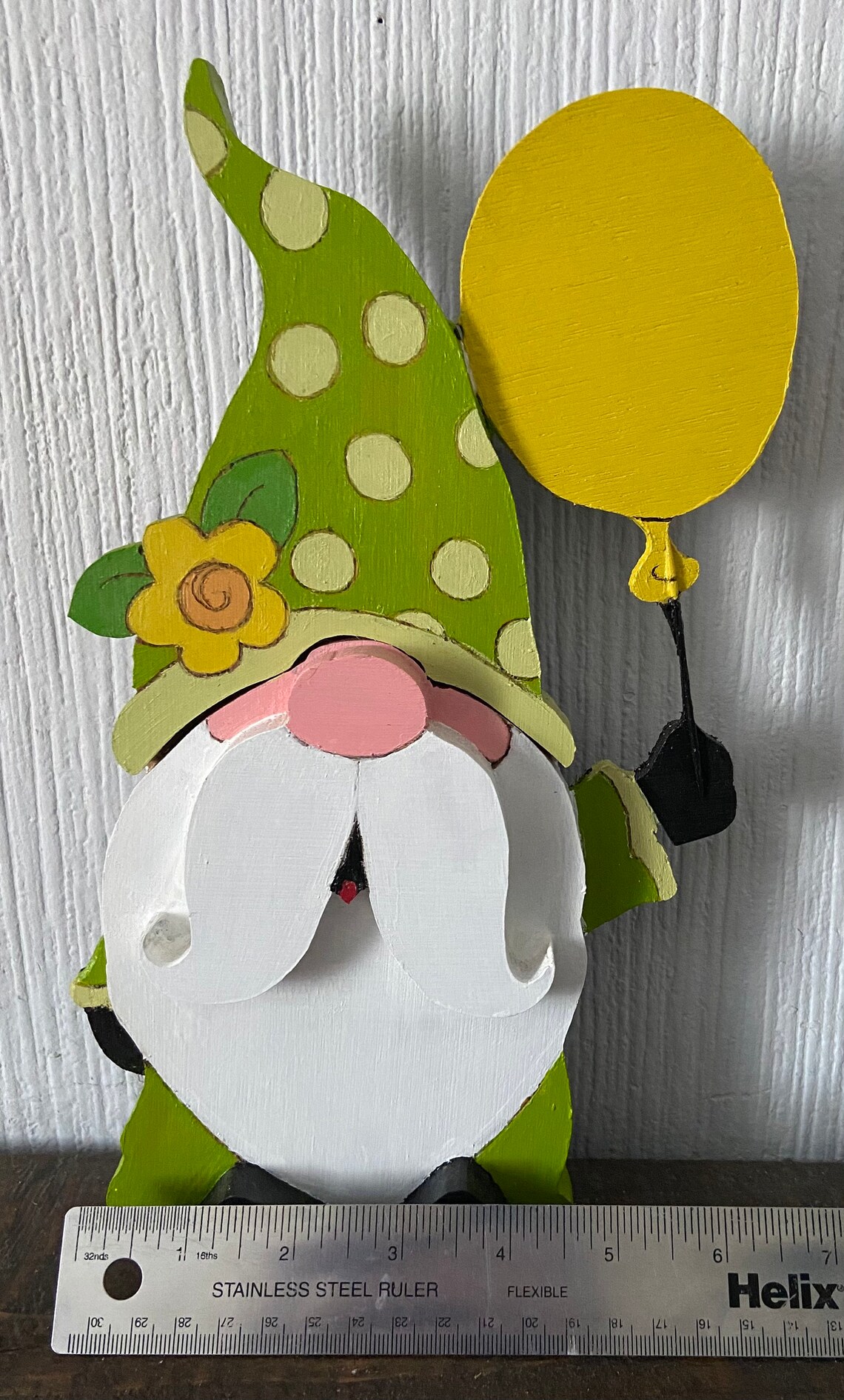 Handmade Shelfie Wooden Balloon Gnome Ornament for indoor or Etsy