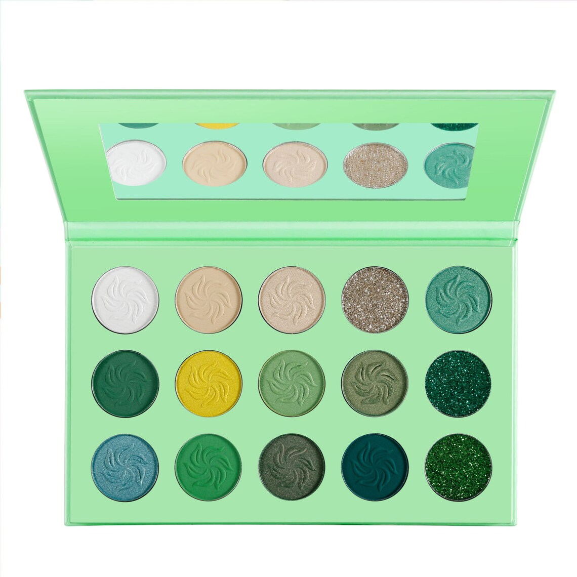 Green Eyeshadow Palette/ Eyeshadow Palette/ Vegan Eyeshadow/ Etsy