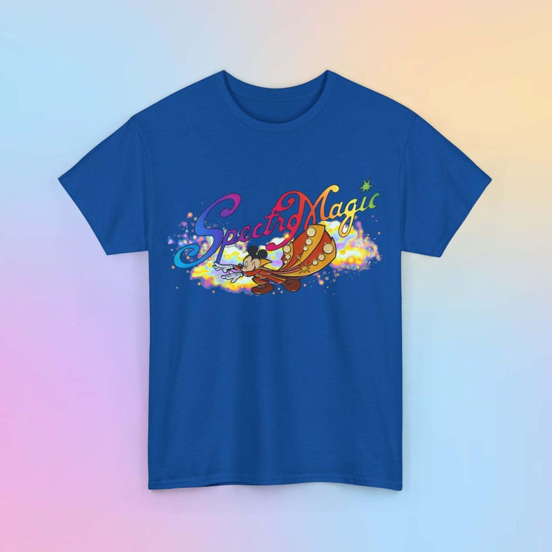Disney SpectroMagic T-Shirt - Unisex Classic Tee, adult all sizes, Disneyworld shirt, Night Time Parade Royal