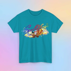 Disney SpectroMagic T-Shirt - Unisex Classic Tee, adult all sizes, Disneyworld shirt, Night Time Parade Tropical Blue