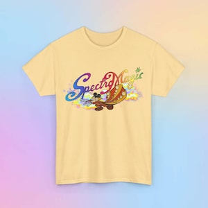 Disney SpectroMagic T-Shirt - Unisex Classic Tee, adult all sizes, Disneyworld shirt, Night Time Parade Yellow Haze