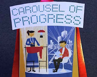 Disney vintage style Carousel of Progress  T-Shirt, custom unisex men women