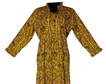 Women's Tiered Dress - Gathered Maxi Dress - Maxi Tiered Dress - Floral Maxi Dress - Floral Tiered Dress - Printed Tiered Dress