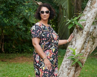 Floral Summer Dress Plus Size