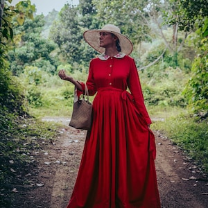 Winter linen dresses cheap