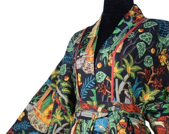 Frida Kahlo kimono robe - Kimono cover up