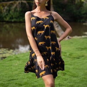 Gold and Black Wrap Around Maxi Dress Etsy