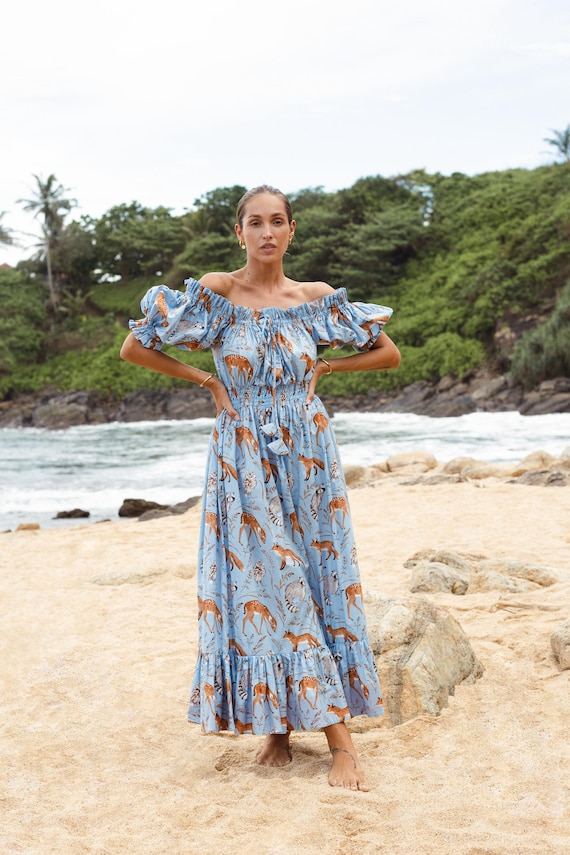 princess polly baby blue dress Windsor Fierce and Refined Leopard Cowl Maxi Dress main image 0