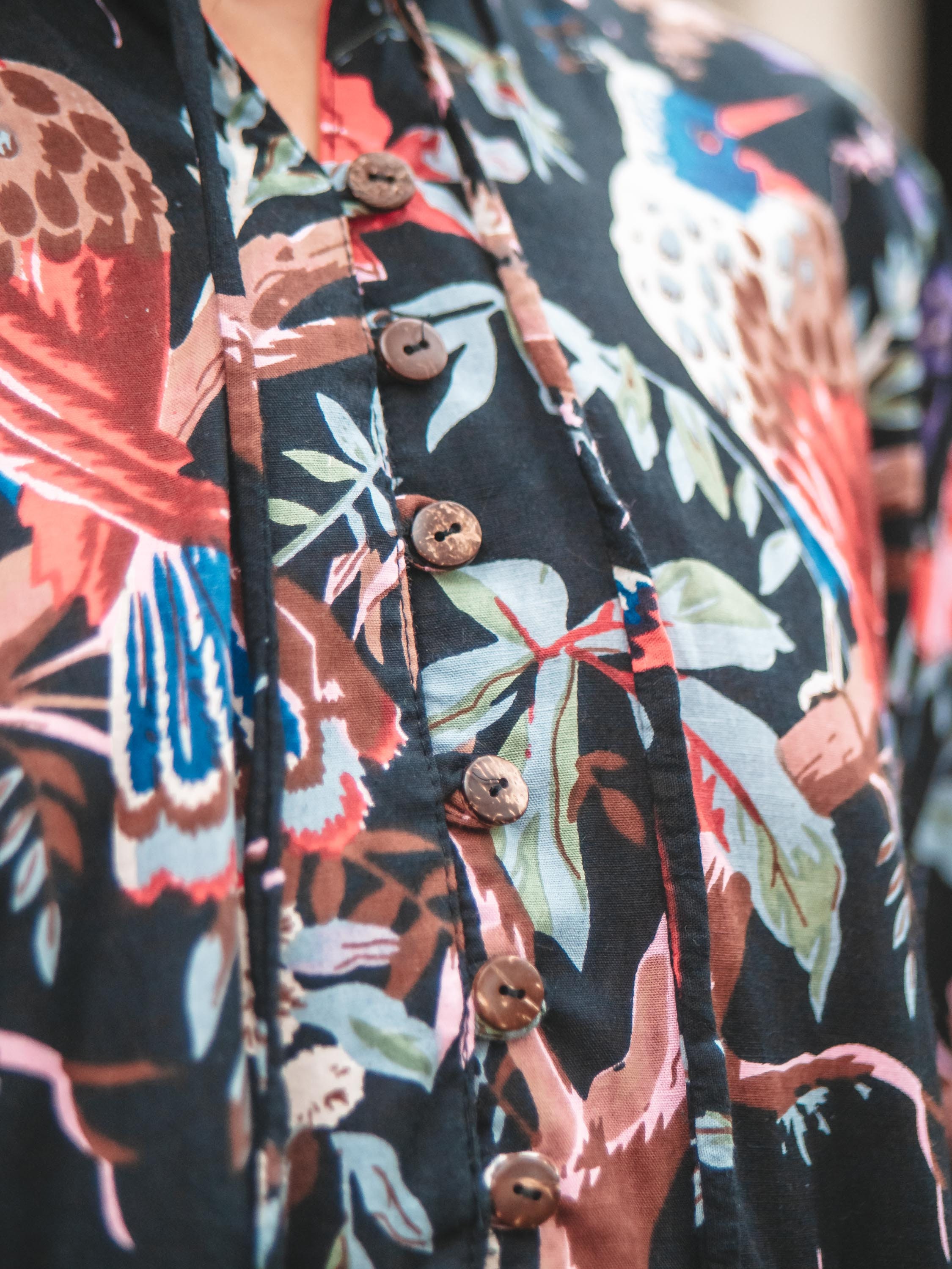 Floral Printed Maxi Dress Bird of Paradise Print | Etsy UK
