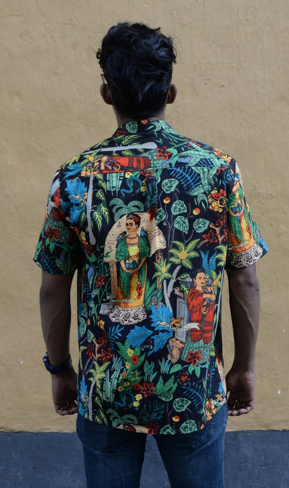 Camicia ispirata a Frida Kahlo per uomo o donna Camicia per amanti dell arte Etsy Italia