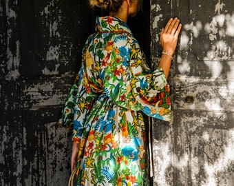 Frida Kahlo kimono robe – summer – holiday – resort wear – kimono