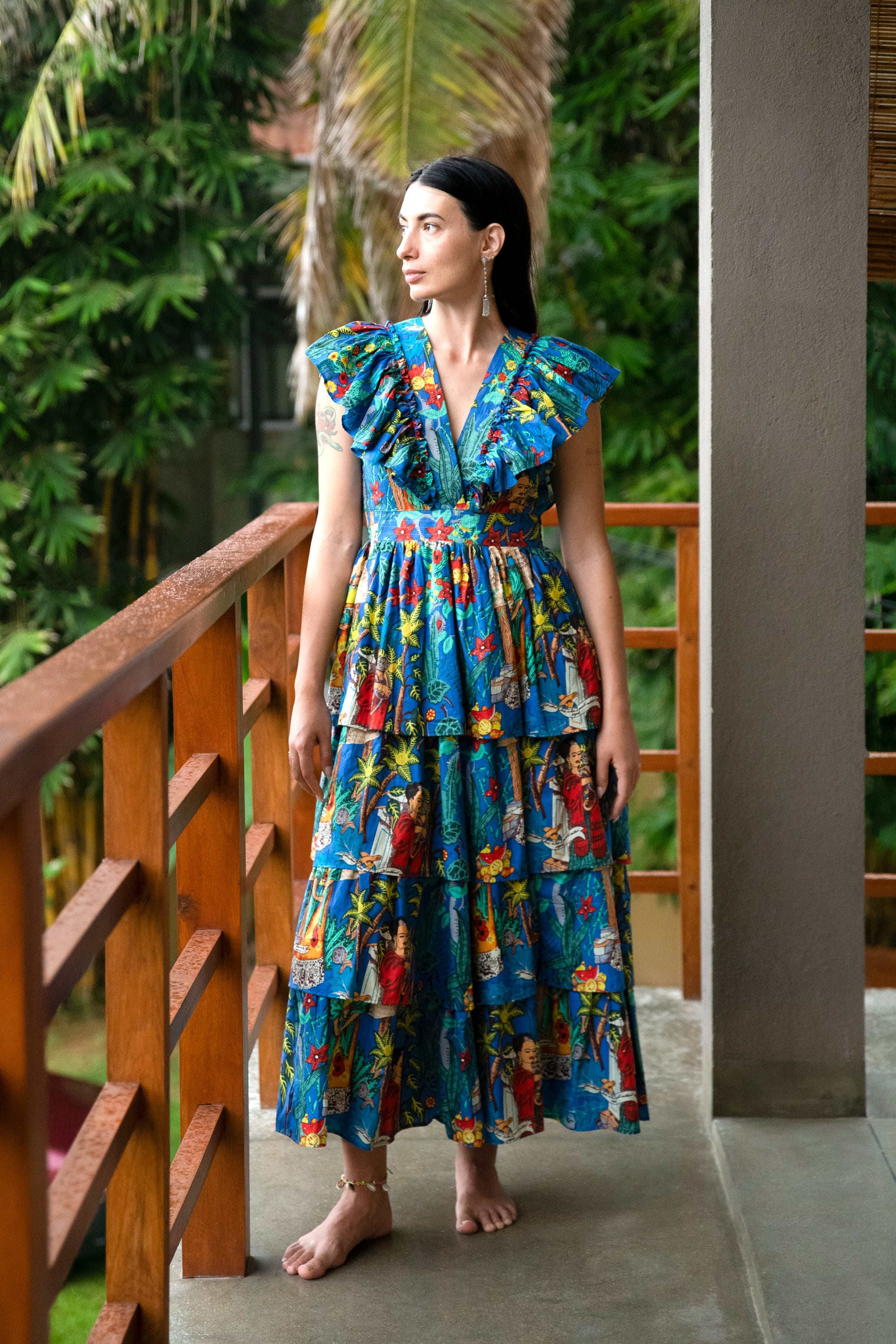knee length dresses for ladies Kahlo Strapless Midi Dress main image 1