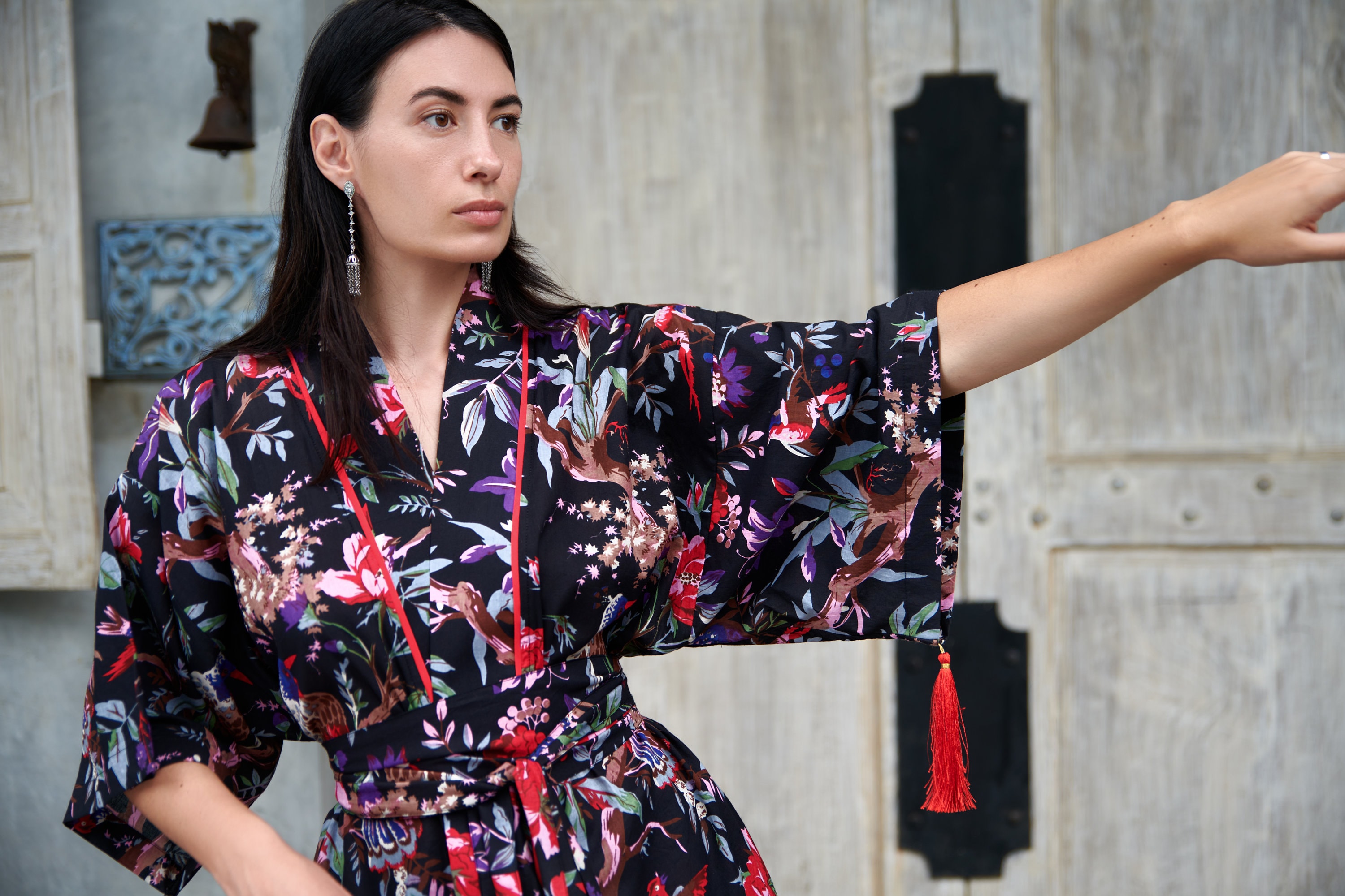 Ladies kimono hotsell dressing gown