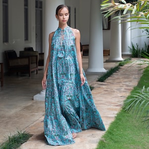 Women&#39;s Tiered Maxi dress - Karma Collection