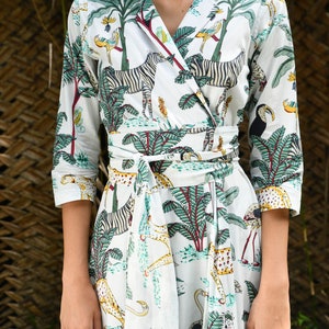 Safari Print Wrap Maxi Dress image 7