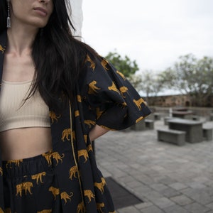 Leopard Printed Kimono - Frida kimono - Robes - Short - Midi image 2