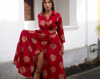 Wrap around Maxi dress