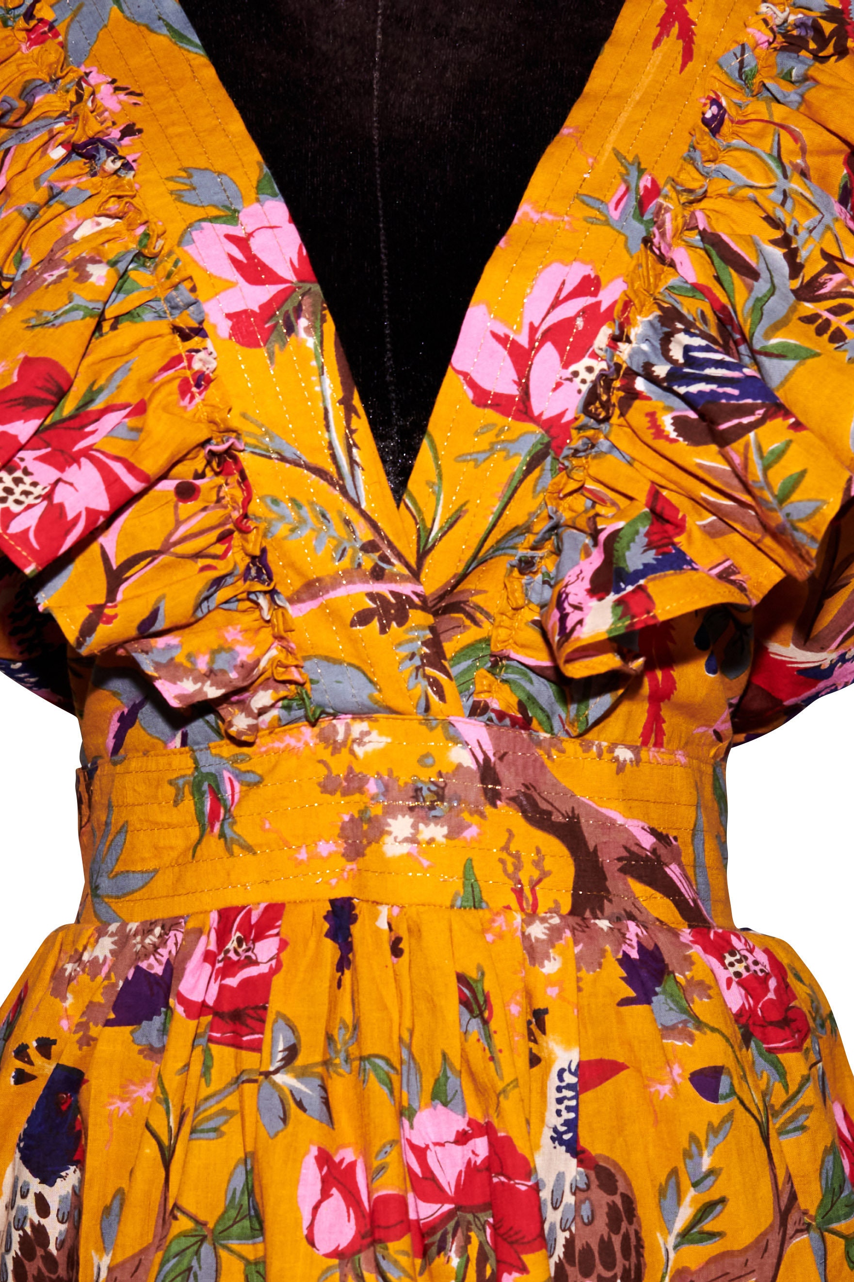 Birds of Paradise Ruffle Dress - Etsy
