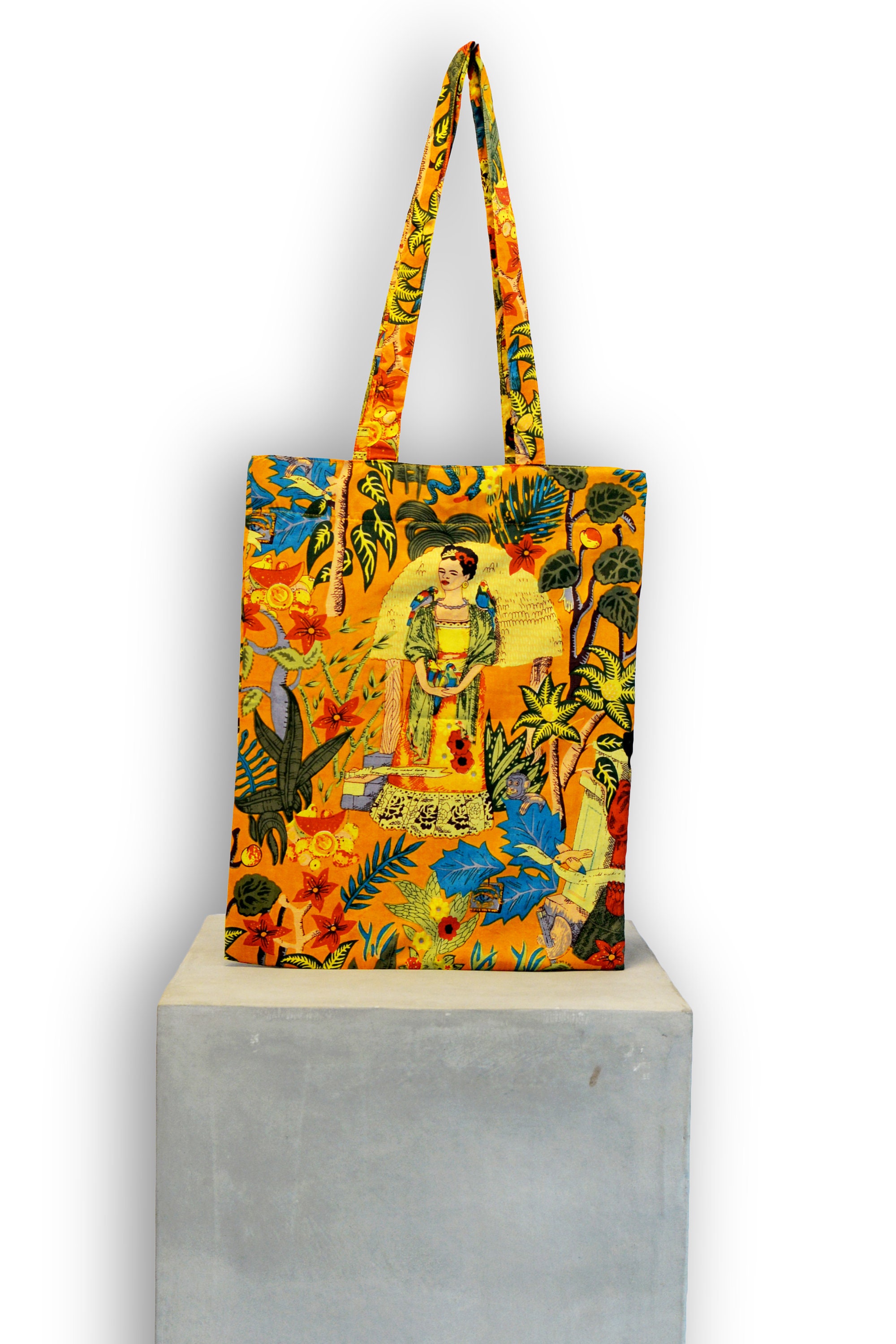 Frida kahlo canvas tote bag sale