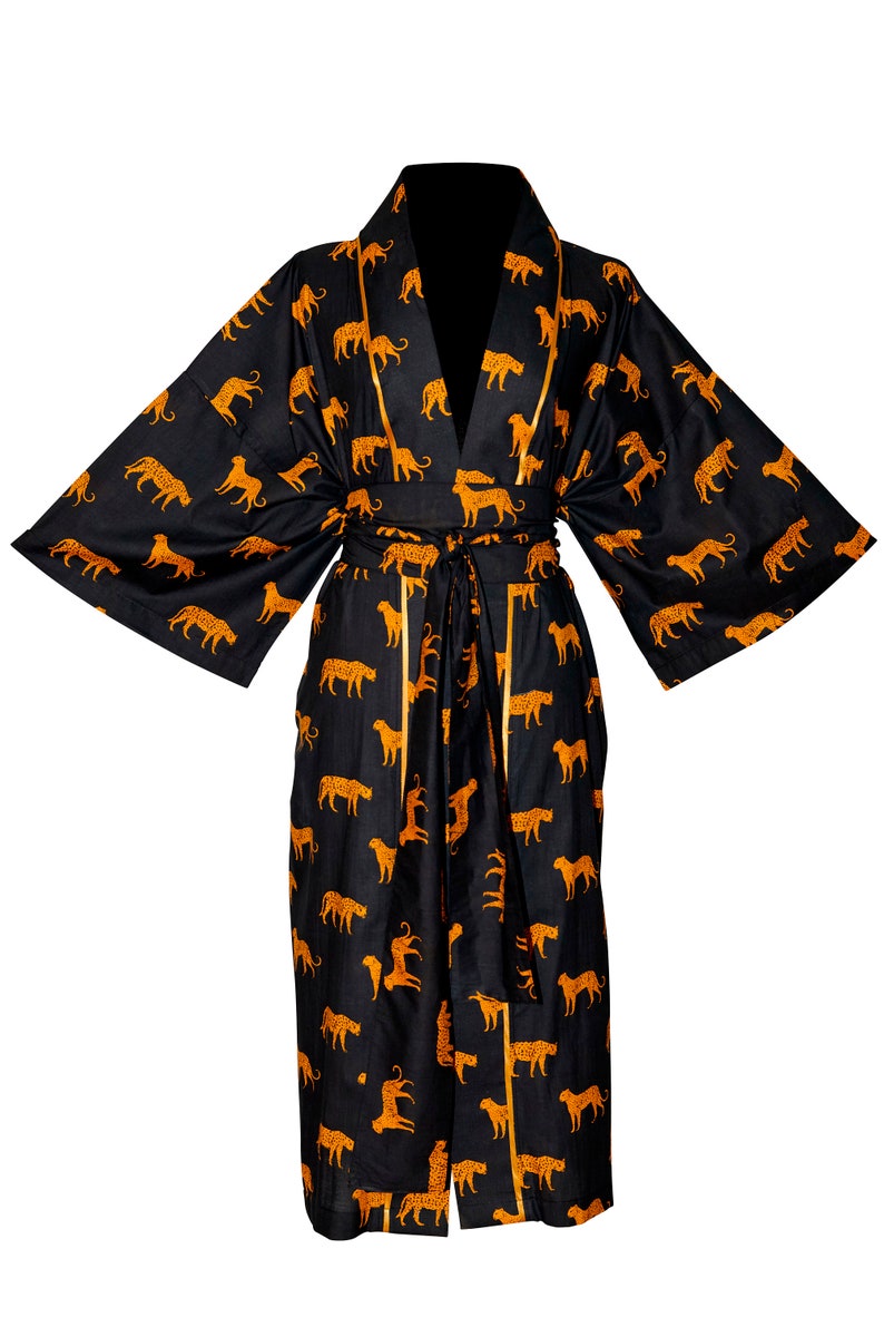 Leopard Printed Kimono - Frida kimono - Robes - Short - Midi image 3