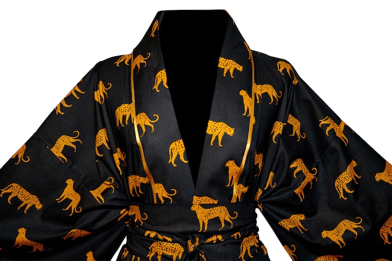 Leopard Printed Kimono - Frida kimono - Robes - Short - Midi image 5