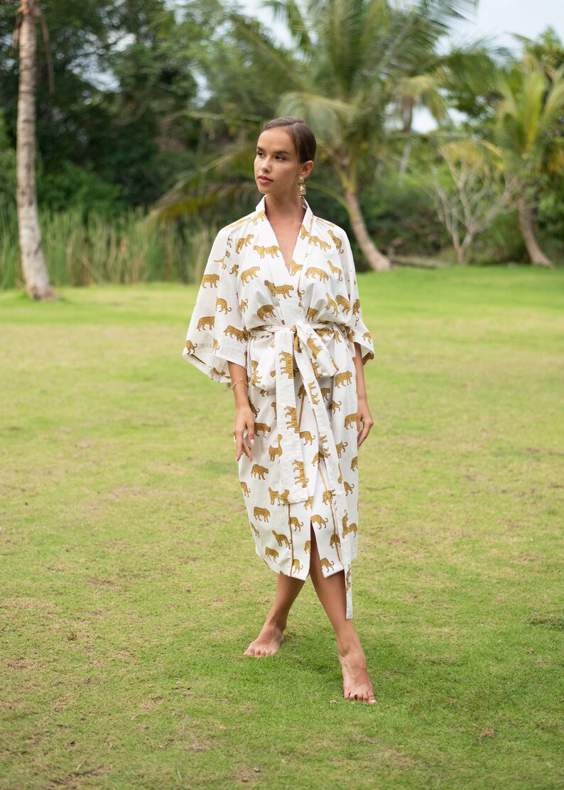 Leopard Printed Kimono - Frida kimono - Robes - Short - Midi image 9