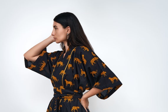 Leopard Printed Kimono - Frida kimono - Robes - Short - Midi