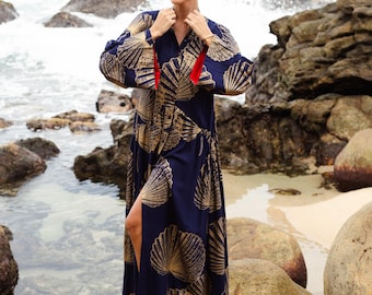 Palmira Palm Leaf Printed Maxi Dress