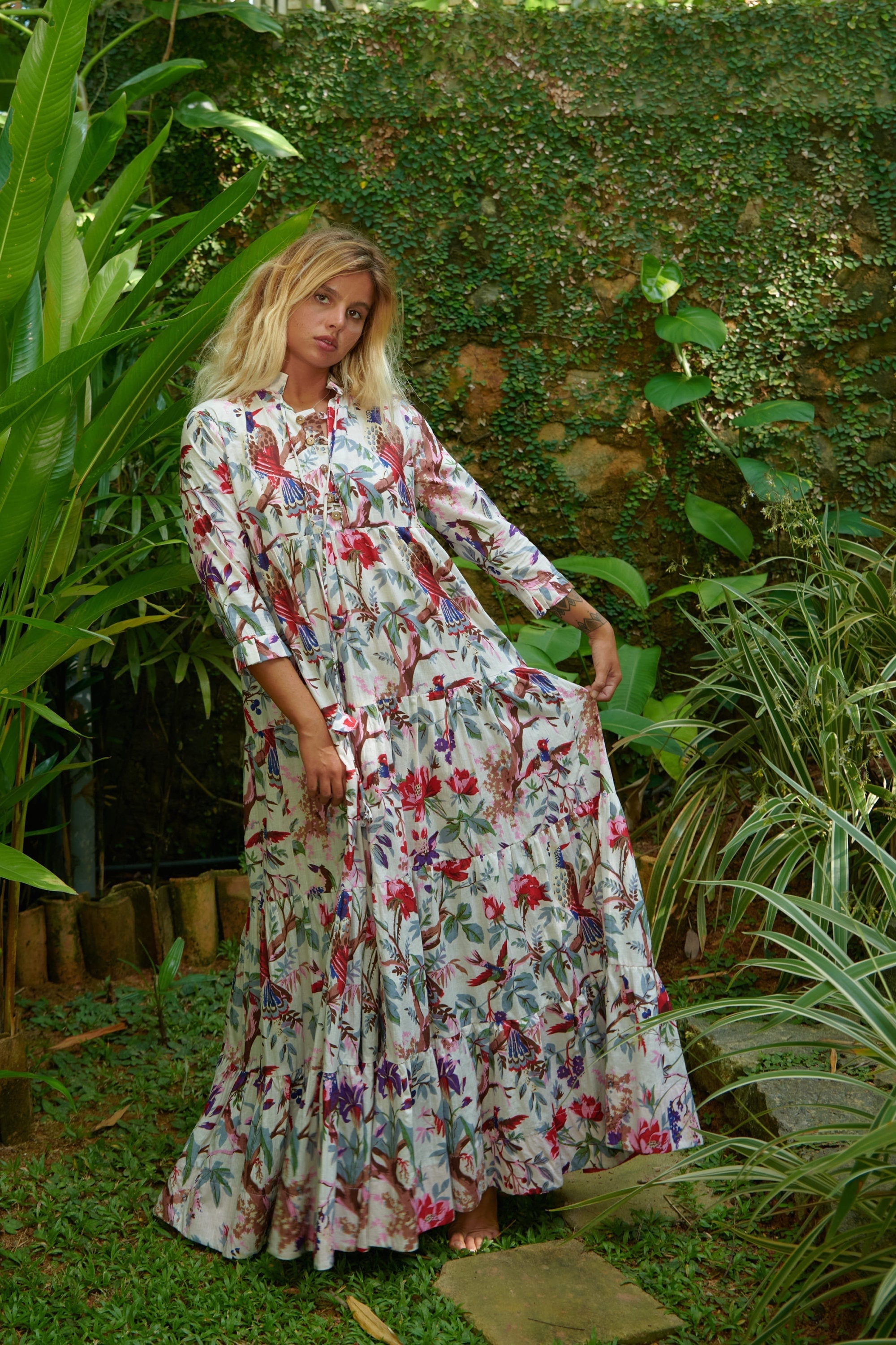 Unique maxi dress top